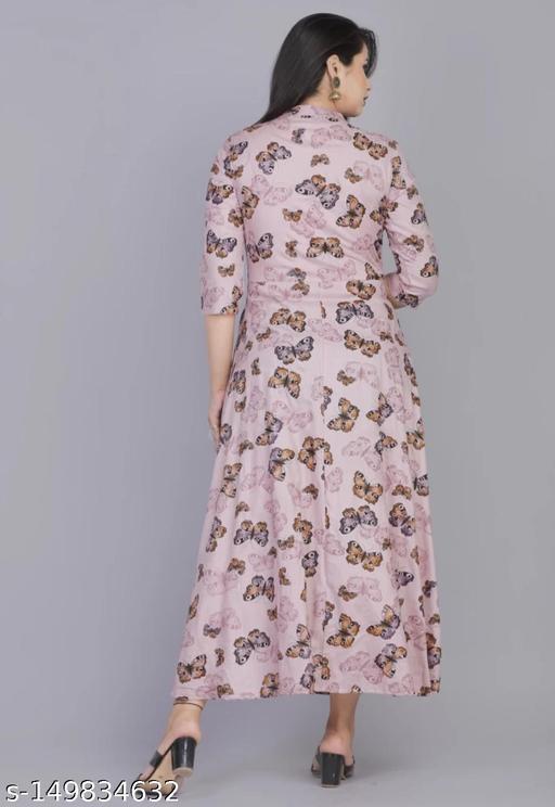 Elegant Printed Rayon Kurti with Three-Quarter Sleeves – Flowy & Comfortable - Posh And Pretty By Nav